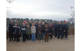 Photo de groupe lors du goûter de fin d'année